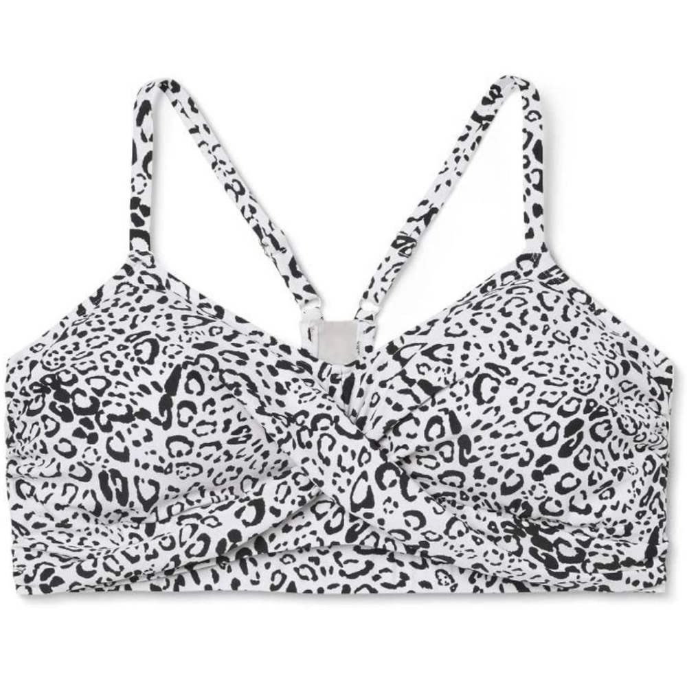 Kona Sol Bikini Top size small 4-6 Women's Leopard swimsuit bathing suit